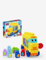 MEGA Bloks - Bloks First Builders Build & Count Bus Block Toy (45 Pieces) For Toddler - Žaislinės kaladėlės - Geltona