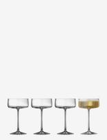 Lyngby Glas - Champagne Coupe Zero 4 Pcs - Šampano taurės - Nude