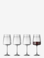 Lyngby Glas - Red Wine Glass Zero 4 Pcs - Raudonojo vyno taurės - Nude