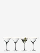 Lyngby Glas - Martini Glass Palermo Gold 4 Pcs - Kokteilių taurė - Nude