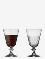 Lyngby Glas - Red Wine Glass Eaton 2 Pcs - Raudonojo vyno taurės - Nude