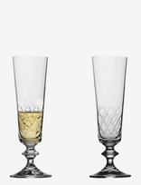 Lyngby Glas - Champagne Glass Eaton 2 Pcs - Šampano taurės - Nude