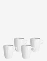 Pillivuyt - Mug Plissé 4 Pcs - Kavos puodelis - Balta