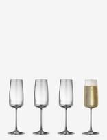 Lyngby Glas - Champagne Glass  Zero 4 Pcs - Šampano taurės - Nude