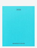 New Mags - The Important Flowers Planner 2026 - Kalendoriai ir užrašų knygelės - Mėlyna