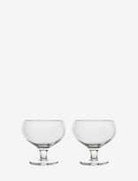 Sagaform - Blanka Coupe Glass, 2-Pcs - Baltojo vyno taurės - Nude