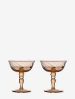 Byon - Italian Coupe Opacity 2Pcs/Set - Baltojo vyno taurės - Oranžinė
