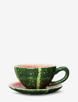 Byon - Cup And Plate Watermelon - Kavos puodelis - Žalia