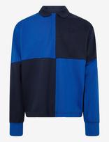 VANS - Check Rugby Ls Knit - Sportiniai polo marškinėliai ilgomis rankovėmis - Mėlyna