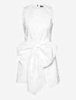 ROTATE - Sleeveless Dress W/ Bow - Trumpa suknelė - Balta