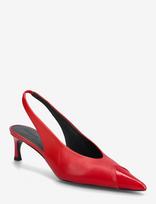 ROTATE - Leather Slingback Pump - Aukštakulniai - Raudona