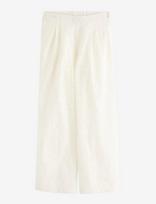 Lindex - Trousers With Broderie Anglaise - Kelnės - Balta