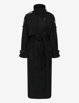 Gestuz - Gzavic Long Pinstripe - Lietpaltis - Juoda