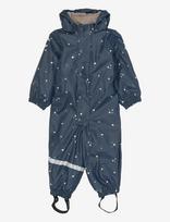 Mikk-line - Pu Aop Rain Suit With Fleece - Apsauginis kombinezonas nuo lietaus - Tamsiai mėlyna