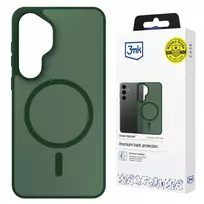 3MK Smoke MagCase Samsung Galaxy S25 apsauginis dėklas – žalias permatomas su MagSafe