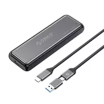 Orico DDM2-C3-G2 M.2 NVMe SSD dėklas USB-A USB-C 3.2 10Gb/s pilkas