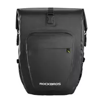 ROCKBROS AS-001 27L vandeniui atsparus dviračio galinio bagažinės krepšys, juodas