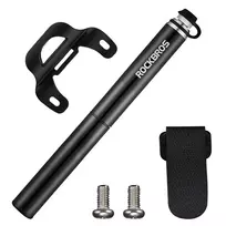 ROCKBROS JG-PB-004 Lengvas dviračio rankinis siurblys su slėgio matuokliu - juodas
