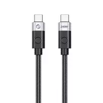 ORICO CC240 USB4 USB-C į USB-C laidas 240W PD 40Gbps 8K 60Hz 0,5 m juodas