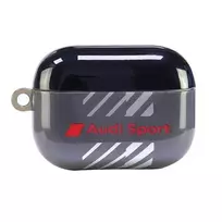 Audi IML Sport dėklas, skirtas AirPods Pro 2, juodas AUS-IMLAPP2-RSQ/D1-BK