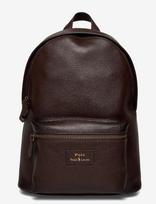 Polo Ralph Lauren - Pebble Leather-Dome Backpck-Bpk-Lrg - Verslo kuprinė - Ruda