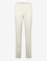 Polo Ralph Lauren - Pleated Wool Barathea Trouser - Klasikinės kelnės - Kreminė spalva