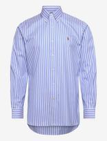 Polo Ralph Lauren - Custom Fit Striped Pinpoint Oxford Shirt - Laisvalaikio marškiniai - Mėlyna