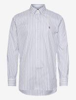Polo Ralph Lauren - Custom Fit Striped Pinpoint Oxford Shirt - Laisvalaikio marškiniai - Balta