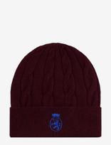 Tommy Hilfiger - Th Crest Knit Beanie - Kepurė - Burgundiška splava