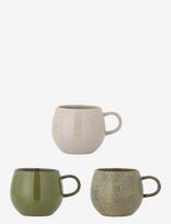 Bloomingville - Addison Mug, Green, Stoneware - Kavos puodelis - Žalia