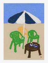 The Poster Club - The Poster Club X Isabelle Vandeplassche - Coffee In The Sun - Iliustracijos - Marga / raštuota