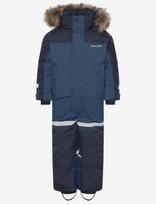 Didriksons - Bjärven Kids' Coverall - Slidinėjimo kombinezonai ir komplektai - Tamsiai mėlyna