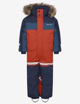 Didriksons - Bjärven Kids' Coverall - Slidinėjimo kombinezonai ir komplektai - Oranžinė