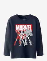Name It - Nmmvodis Marvel Ls Top Mar - Ilgarankoviai marškinėliai - Tamsiai mėlyna