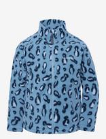 Didriksons - Monte Printed Kids' Full-Zip - Flisinė striukė - Mėlyna