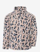 Didriksons - Monte Printed Kids' Full-Zip - Flisinė striukė - Smėlio