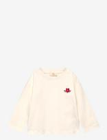 Copenhagen Colors - Ls T-Shirt W. Red Cowboy Hat - Marškinėliai trumpomis rankovėmis - Kreminė spalva