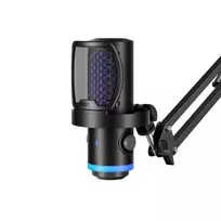 BOYA CastMic G40Bz žaidimų mikrofonas su rankena, laidinis USB-C - juodas