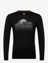 Icebreaker - Men Mer 200 Oasis Ls Crewe Rising Light - Sportiniai apatiniai sluoksniai - Juoda