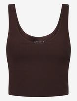 Björn Borg - Studio Ribbed V-Neck Top - Sportinė palaidinė be rankovių - Ruda