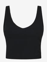 Björn Borg - Studio Ribbed V-Neck Top - Sportinė palaidinė be rankovių - Juoda