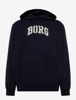 Björn Borg - Borg Classic Print Hoodie - Sportinis džemperis su gobtuvu - Tamsiai mėlyna