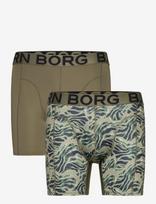 Björn Borg - Sports Lightweight Boxer 2P - Sportiniai bokser šortai - Chaki spalva