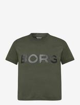 Björn Borg - Borg Essential 3 T-Shirt - Marškinėliai trumpomis rankovėmis - Chaki spalva