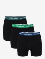Björn Borg - Cotton Stretch Boxer 3P - Bokseriai - Juoda