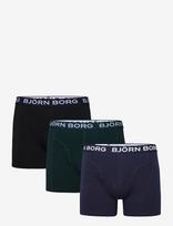 Björn Borg - Cotton Stretch Boxer 3P - Bokseriai - Juoda