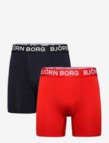 Björn Borg - Sports Microfiber Boxer 2P - Sportiniai bokser šortai - Raudona