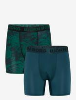 Björn Borg - Sports Microfiber Boxer 2P - Sportiniai bokser šortai - Marga / raštuota