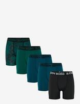 Björn Borg - Sports Microfiber Boxer 5P - Sportiniai bokser šortai - Marga / raštuota