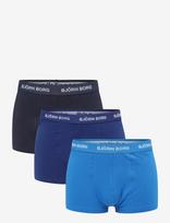 Björn Borg - Cotton Stretch Trunk 3P - Bokseriai - Marga / raštuota